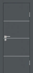 Межкомнатная дверь P-2 Графит матовый
