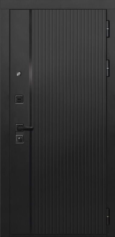 Входная дверь ДвериПРО L-45 ФЛ-677 (10мм, белый матовый) DPRO197990 внешняя сторона